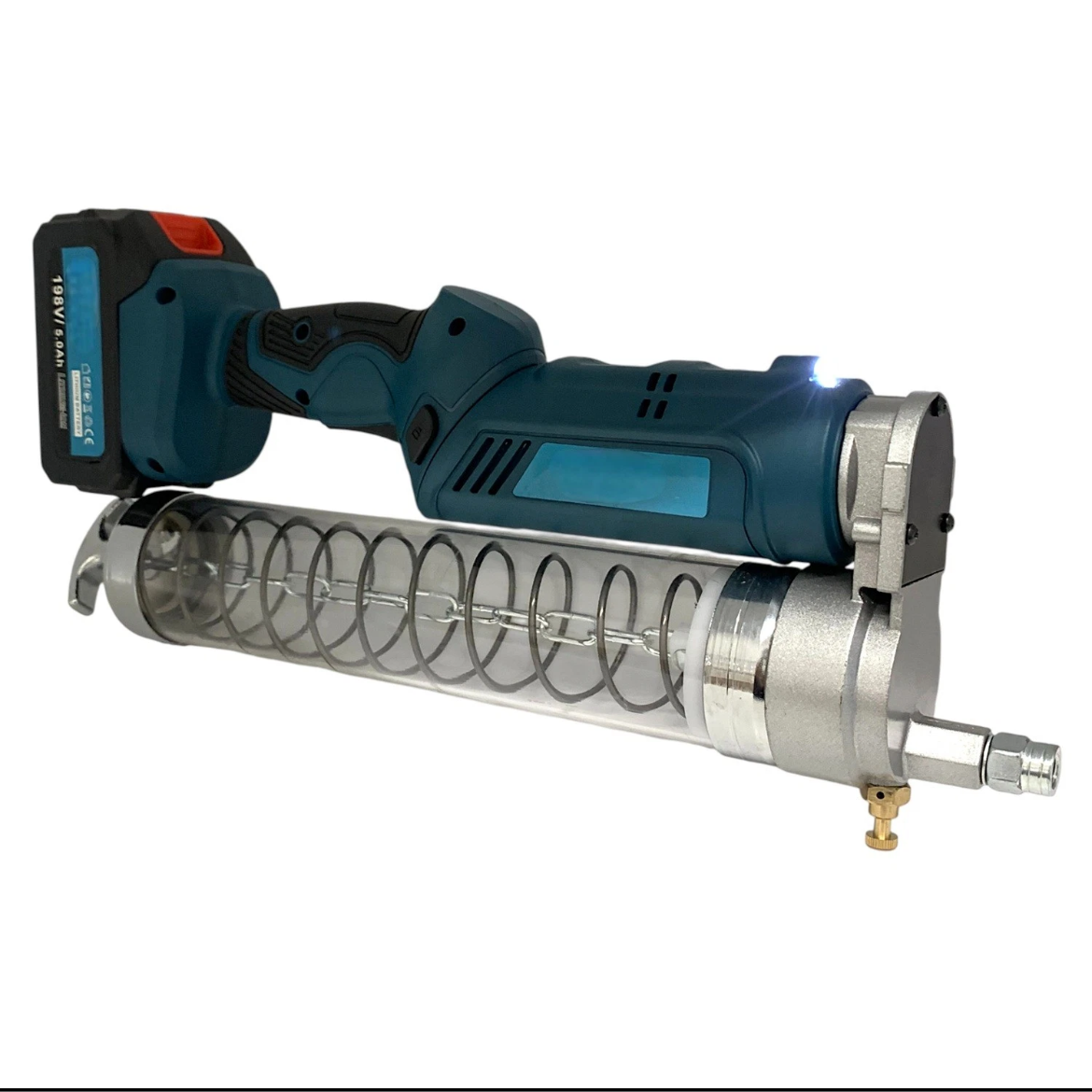 Pistola ingrassatore a Batteria 5.0Ah 12000PSI 600CC con Luce Led