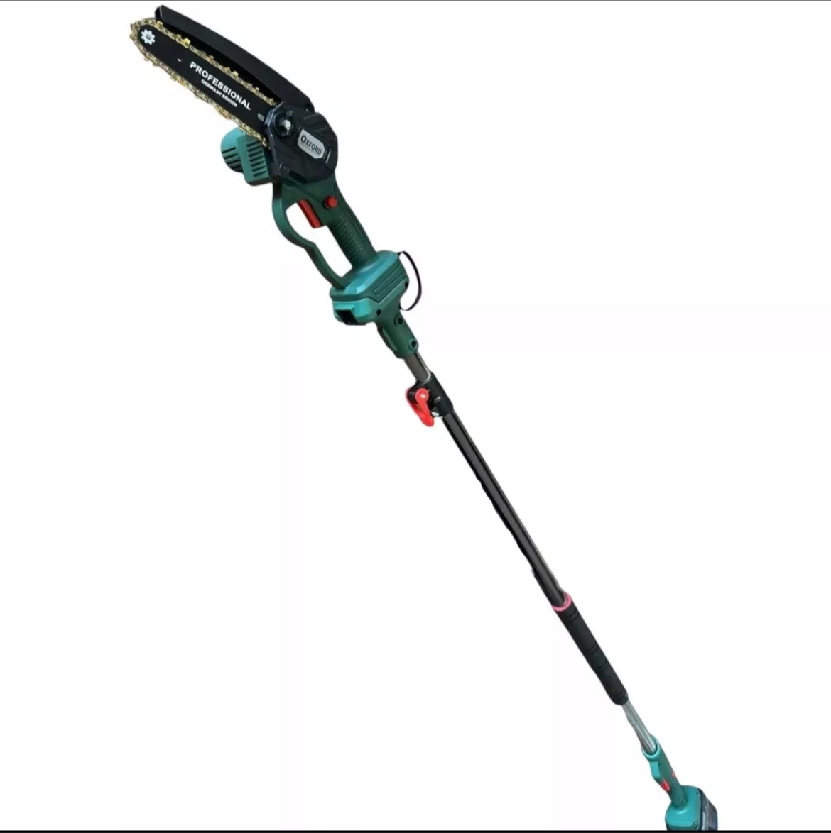 Kit Potatura Forbice Cesoia Motosega 6" a batteria 68Vf +asta telescopica CH0402