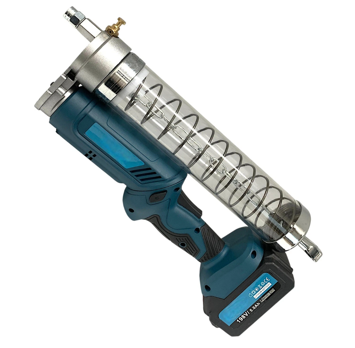 Pistola ingrassatore a Batteria 5.0Ah 12000PSI 600CC con Luce Led