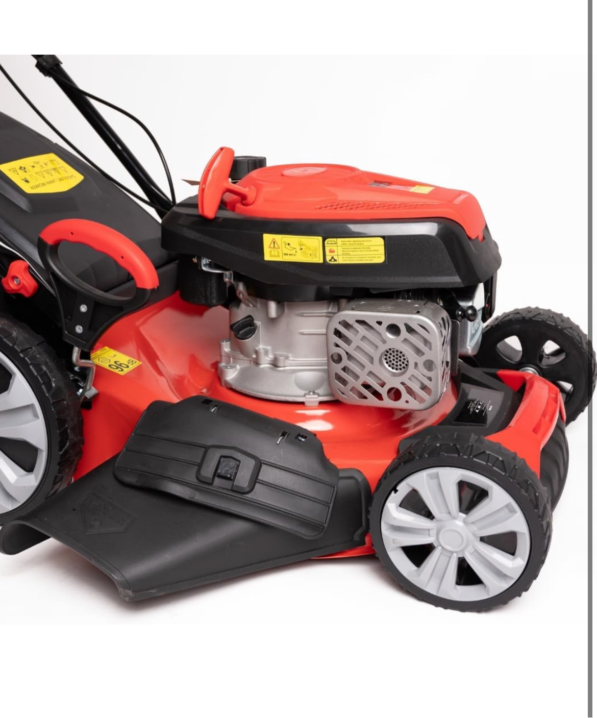 A.M.C. Tagliaerba a scoppio semovente 4in1-4 CV - Tosaerba a benzina - Motore 170cc 4 tempi con autotrazione - Larghezza di taglio 51cm - Mulching - cesto di raccolta 60L