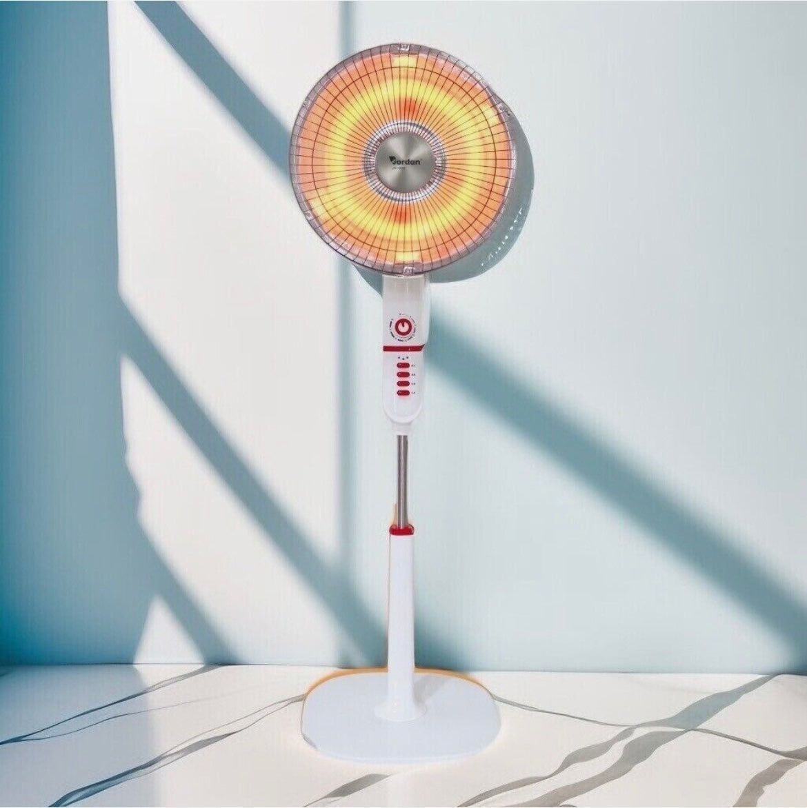 Stufa al carbonio elettrica oscillante a parabola carbon crystal 1000W timer