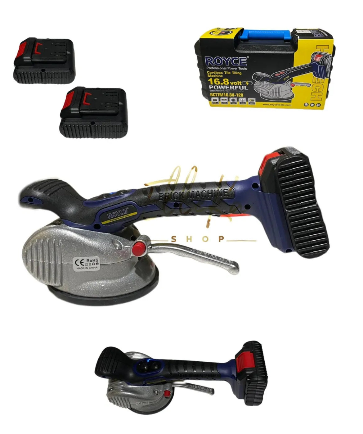 Vibratore per piastrelle a batteria livellatrice piastrellatrice ventosa RE10026