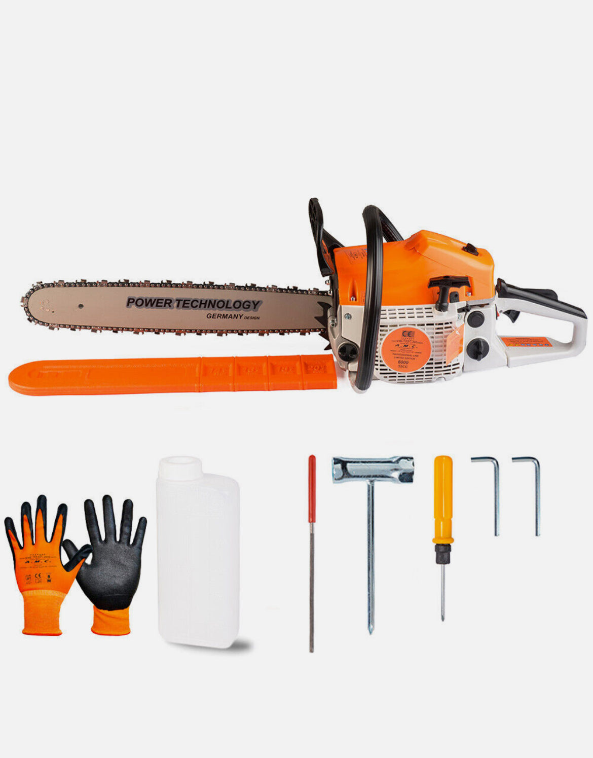 Motosega a scoppio 52cc profondita' lama 48cm professionale per giardinaggio