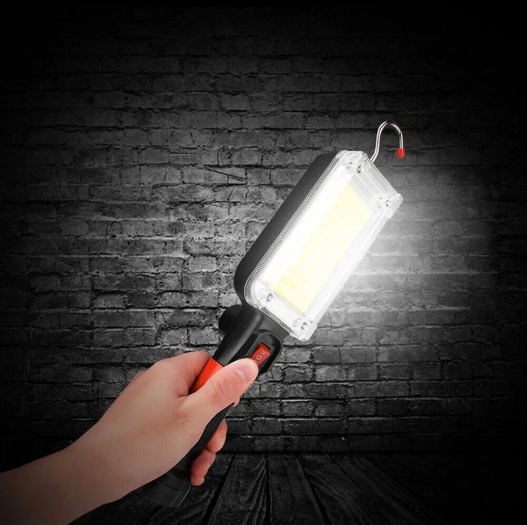 LAMPADA TORCIA COB DA LAVORO BASE CALAMITA 20W LED 700 LUMEN OFFICINA CAMPEGGIO