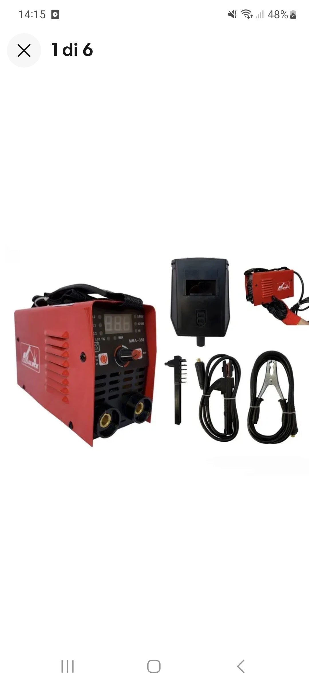 Mini saldatrice ad elettrodo elettrica inverter elettrodo 1.6 - 3.2mm 400Ampere