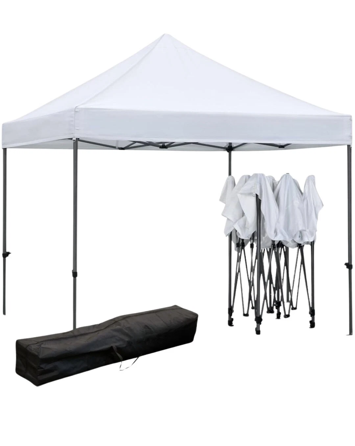 Gazebo Richiudibile 3X3 Mt in PVC Automatico in tessuto chiusura a fisarmonica