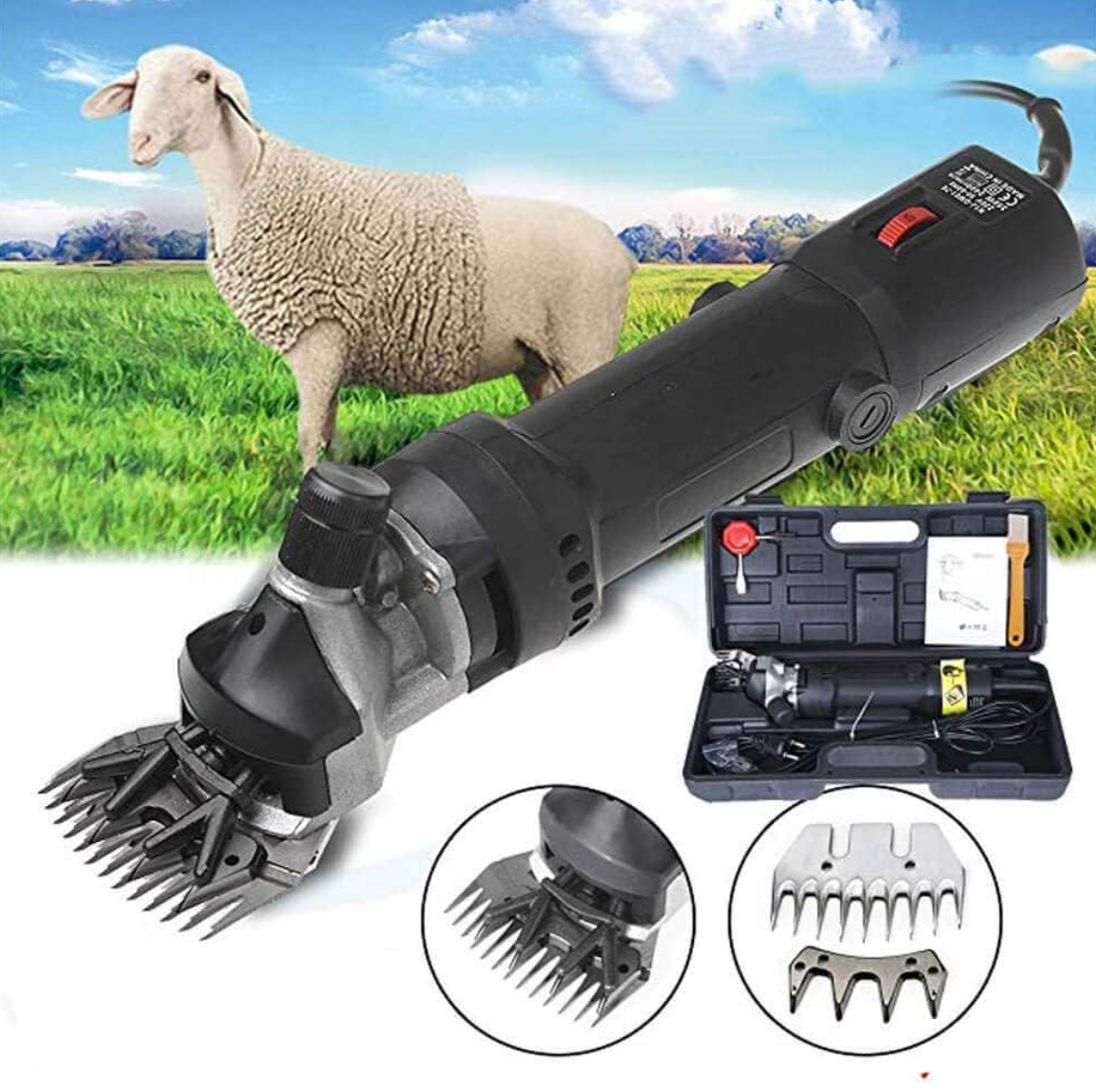 Tosapecora Professionale Tosatrice Elettrica con Valigetta 800-1200w