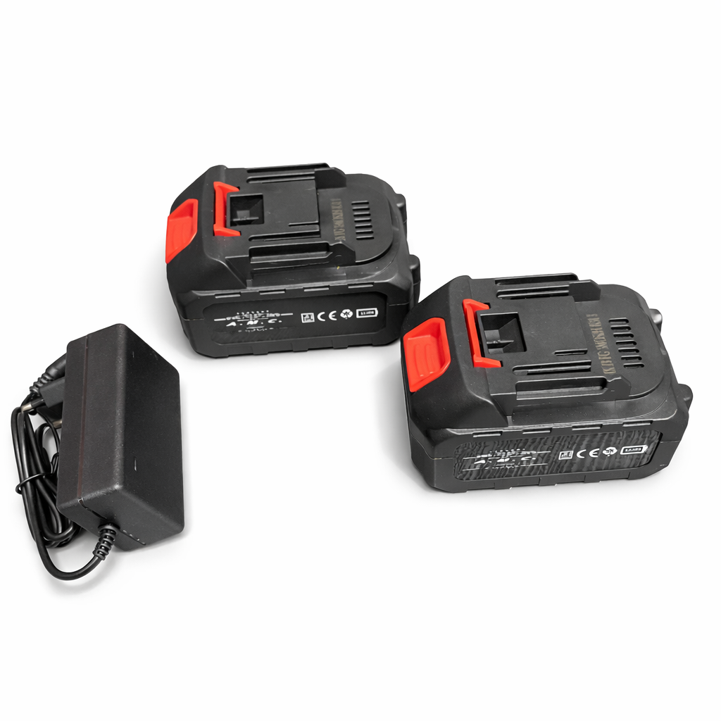 Motozappa Elettrica a Batteria Cordless con 2 Batterie + Caricatore – Per Orto e Giardinaggio