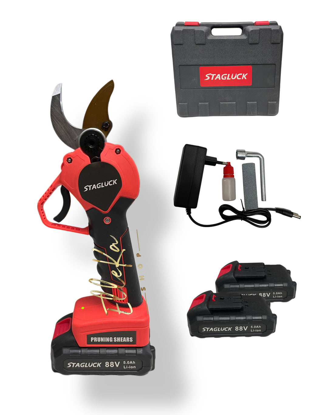 FORBICE DA POTATURA CESOIA DOPPIA BATTERIA APERTURA 40mm