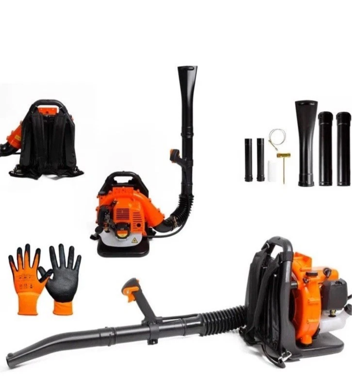 Soffiatore a zaino motore a scoppio 43cc e 1,25kw potenza velocita' regolabile