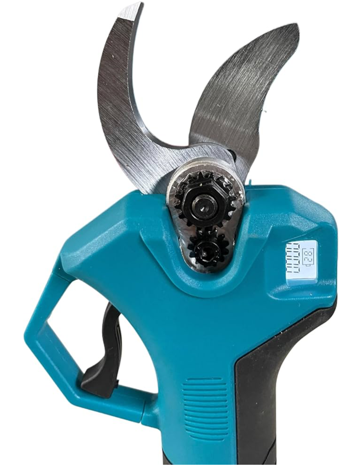 Forbice Elettrica da Potatura 30mm, 48V Li-ion, Display LED Conta Tagli, Doppia Batteria, Valigetta di Trasporto Inclusa