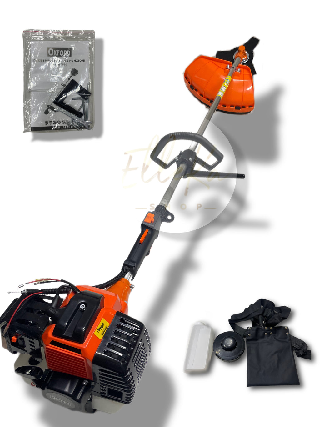 DECESPUGLIATORE TAGLIAERBA RASAERABA TAGLIABORDI MOTORE 2 TEMPI A SCOPPIO 52CC
