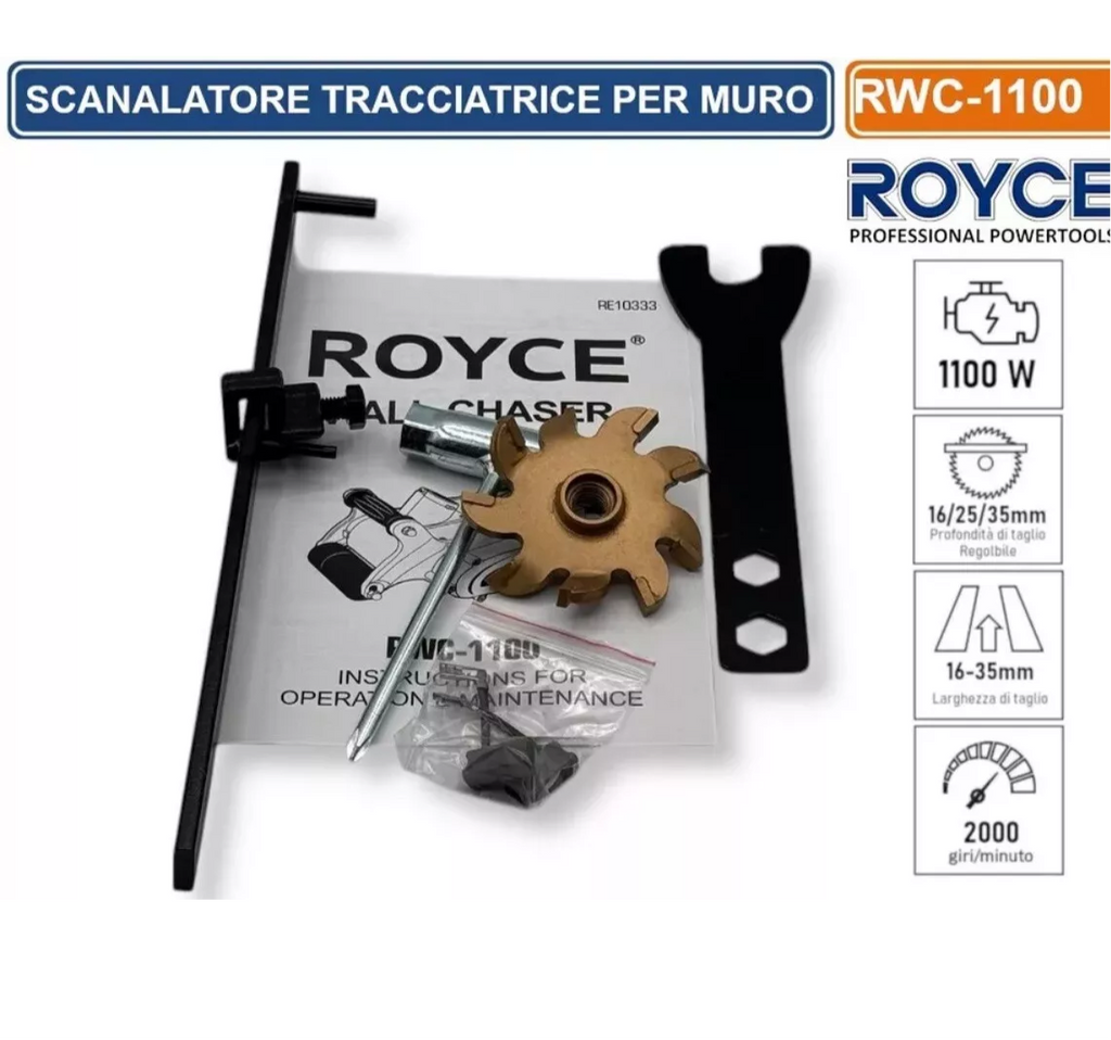Scanalatrice/Scanalatore/Tracciatrice per muri a fresa 25mm 1100W professionale