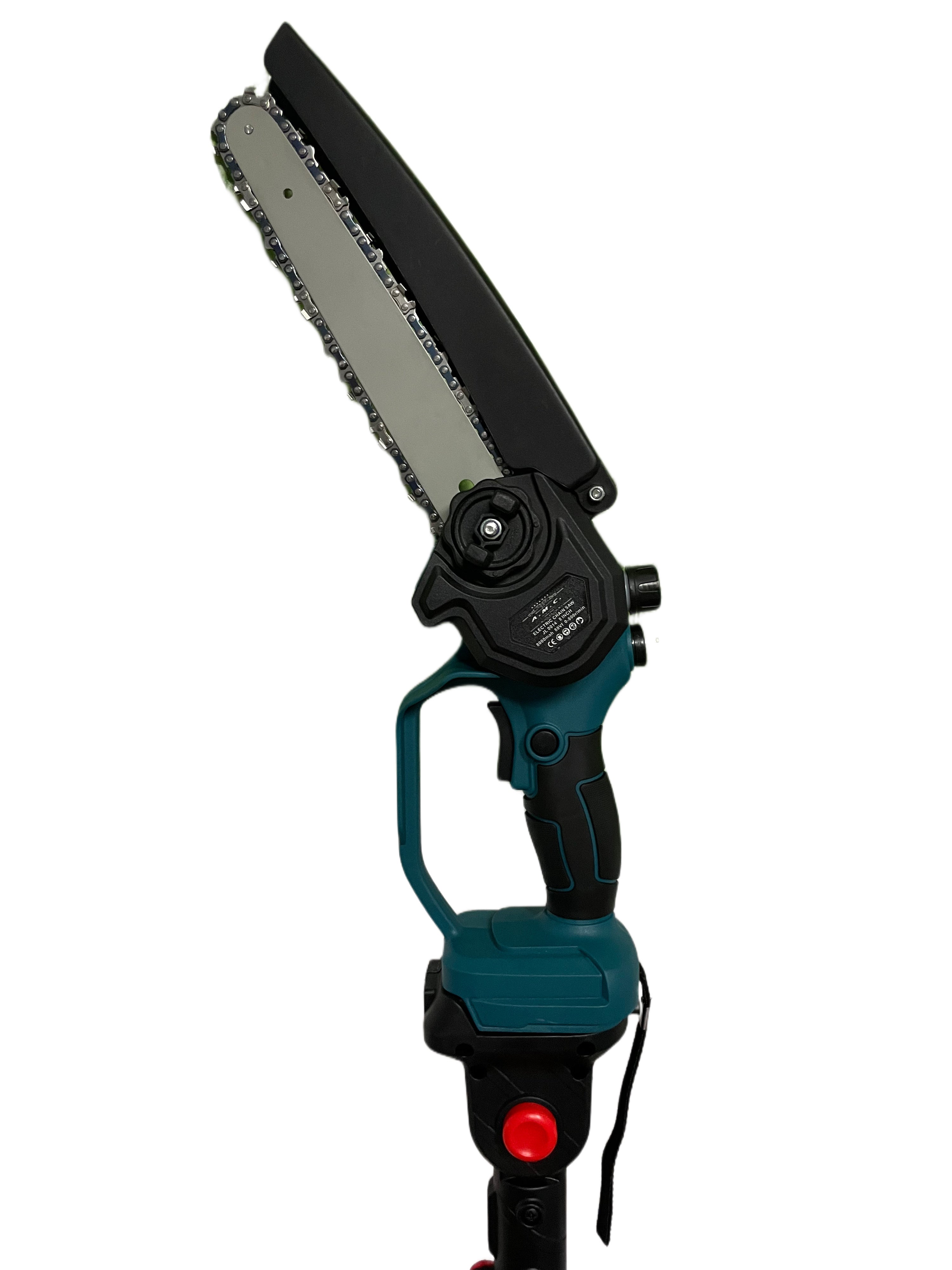 Kit Potatura Mini Motosega 8" Oleatore+ Forbice a Batteria 40mm con Display con Asta Telescopica