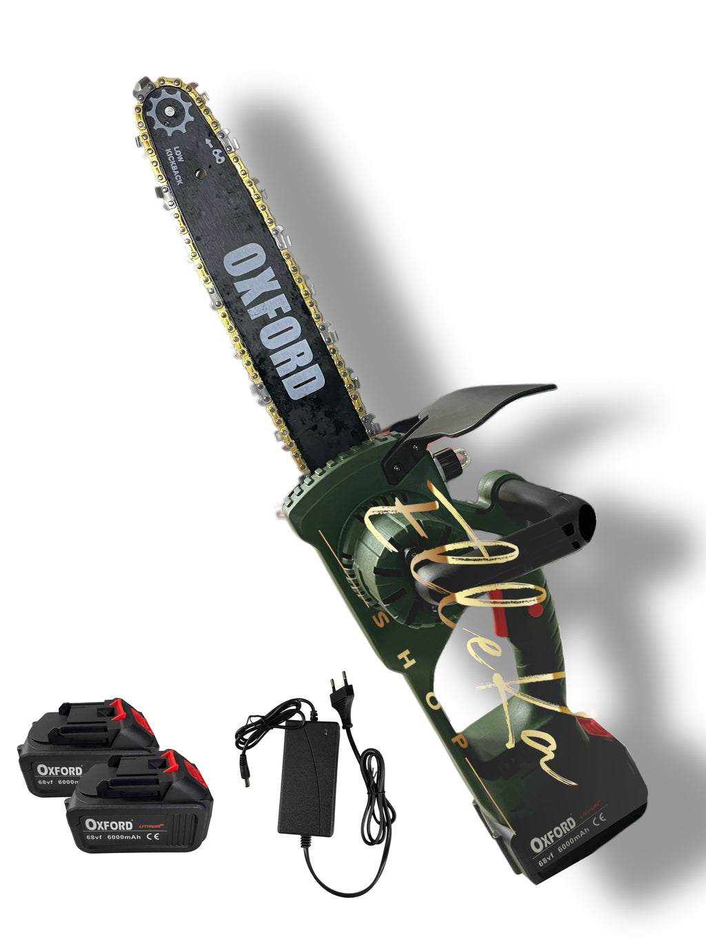 Motosega a Batteria 12 Motosega Con Doppia Batteria 68v 6000 mAh 12 Pollici