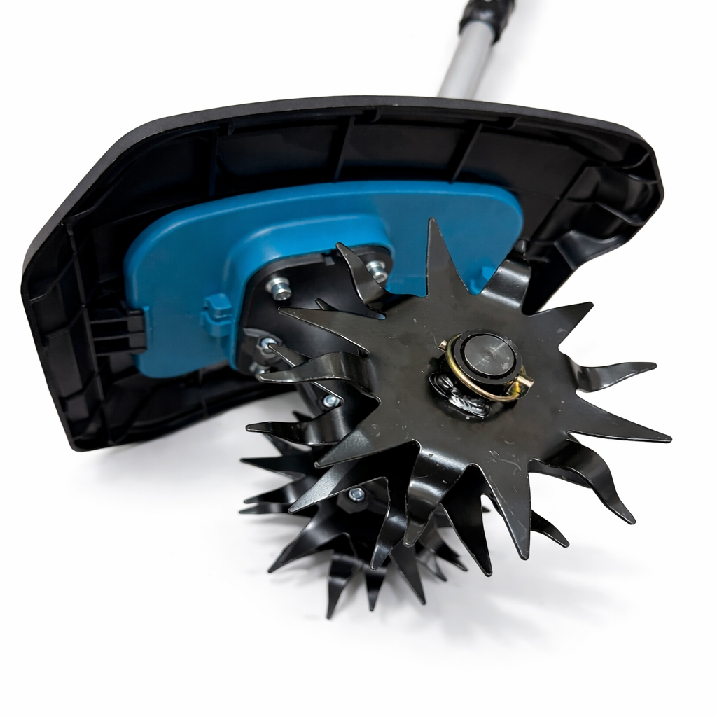 Motozappa Elettrica a Batteria Cordless con 2 Batterie + Caricatore – Per Orto e Giardinaggio