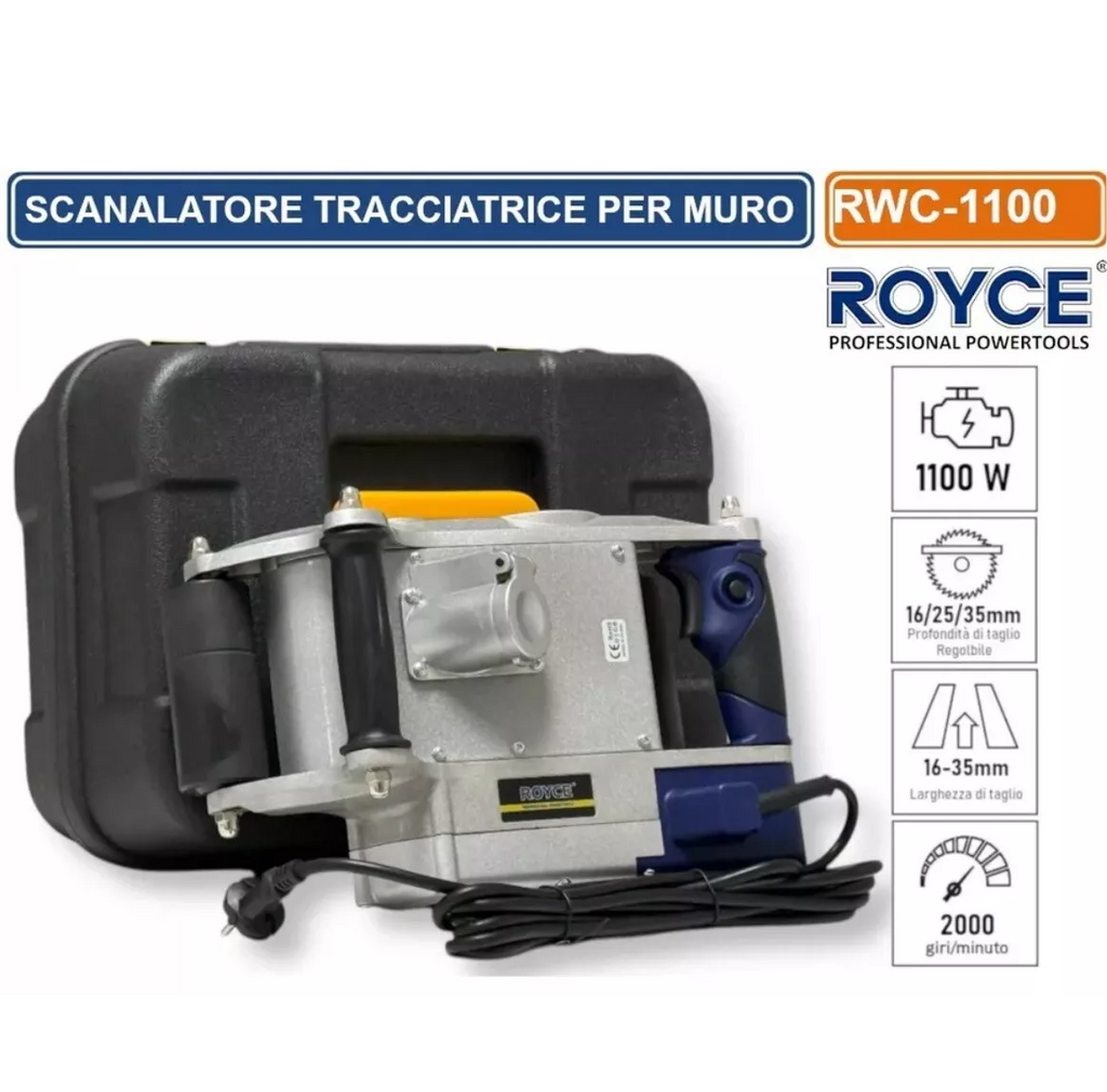 Scanalatrice/Scanalatore/Tracciatrice per muri a fresa 25mm 1100W professionale