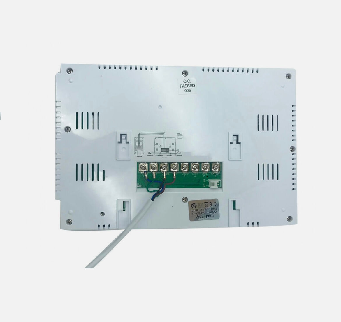 Kit Videocitofono Monofamiliare Monitor 7'' TFT Telecamera IR Apriporta RL06M