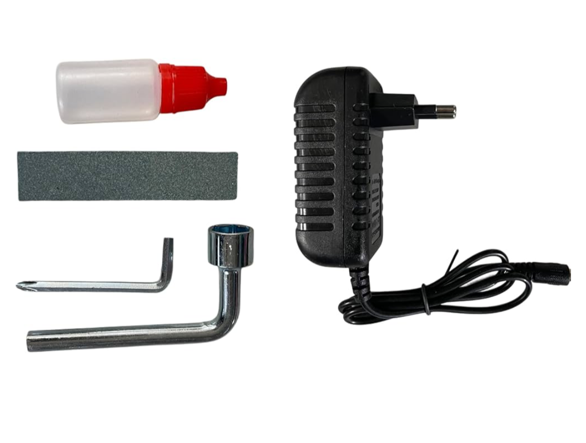 Forbice Elettrica da Potatura 30mm, 48V Li-ion, Display LED Conta Tagli, Doppia Batteria, Valigetta di Trasporto Inclusa