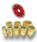 SET SEGHE A TAZZA DIAMANTATE 8pcs PER TRAPANO E FLEX Perforazione A Secco/Umido Punta Diamantata Perforazione Punte Per Foro Sega Corona Per Marmo Piastrelle Di Ceramica Vetro
