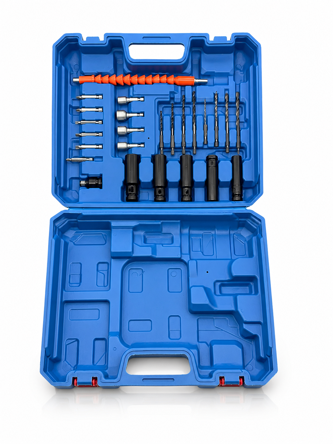 Avvitatore ad Impulsi a Batteria con Set Accessori Completo – Alta Coppia per Ruote Auto, Bulloni, Officina e Fai da Te – Con Valigetta