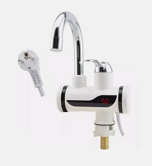 FONTANA ACQUA CALDA, RUBINETTO ELETTRICO CALDAIA 3000W RISCALDATORE MISCELATORE ACQUA CALDA