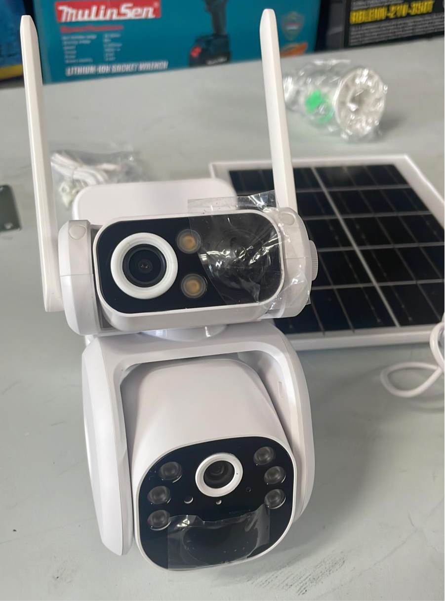 TELECAMERA DOPPIA VISUALE 4G  solare con pannello solare con scheda sim in omaggio