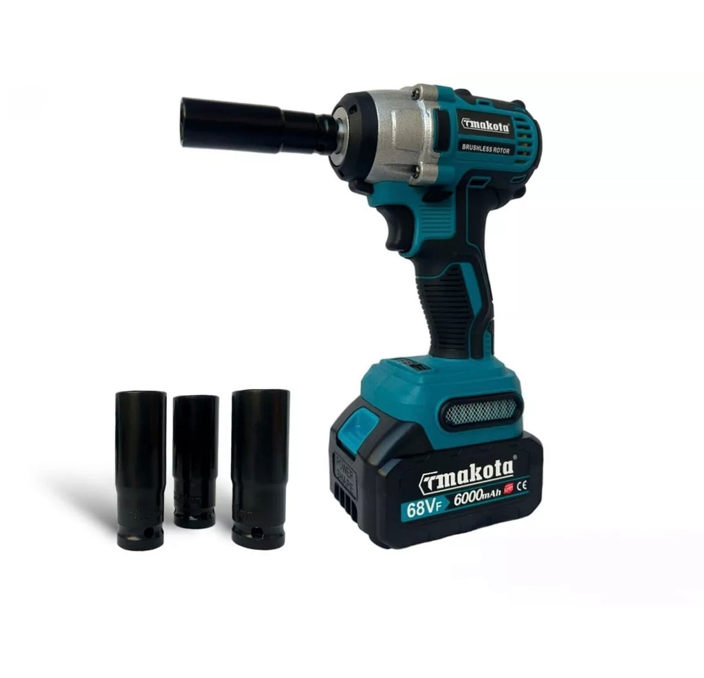 KIT 4 in 1 Trapano Avvitatore + Avvitatore a Impulsi + Smerigliatrice a Batteria + Faro