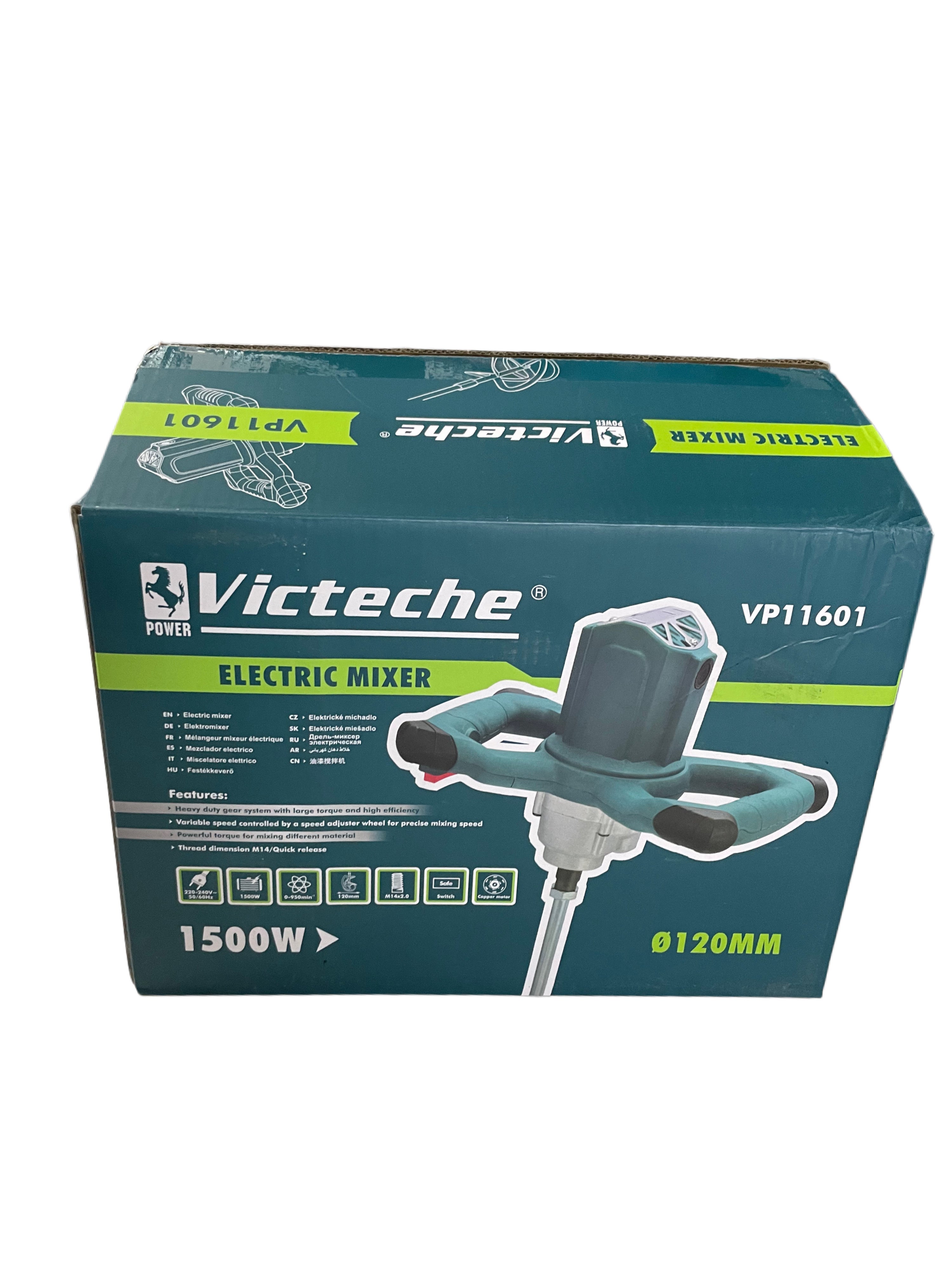 TRAPANO MISCELATORE MESCOLATORE CON FRUSTA PER COLLA E MALTA 1500W VP11601