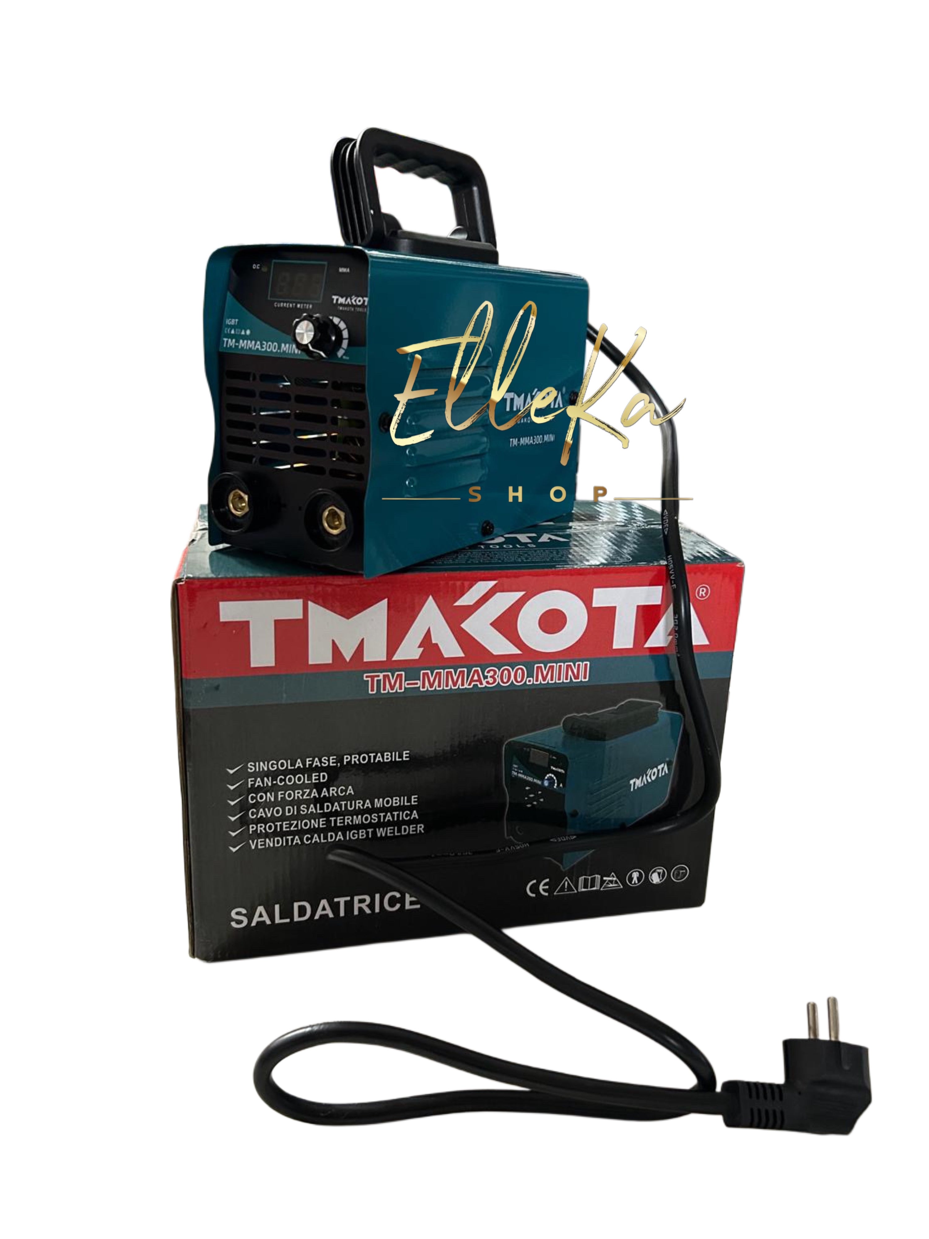 Mini Saldatrice inverter Elettrica ad Elettrodo 300 Ampere con Accessori