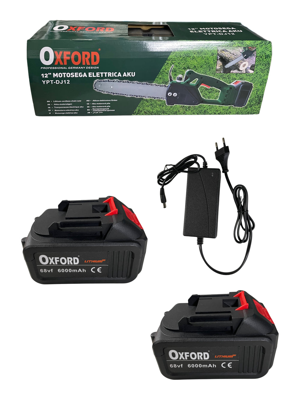 Motosega a Batteria 12 Motosega Con Doppia Batteria 68v 6000 mAh 12 Pollici