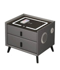 Comodino Intelligente con Ricarica Wireless e USB Altoparlante Bluetooth