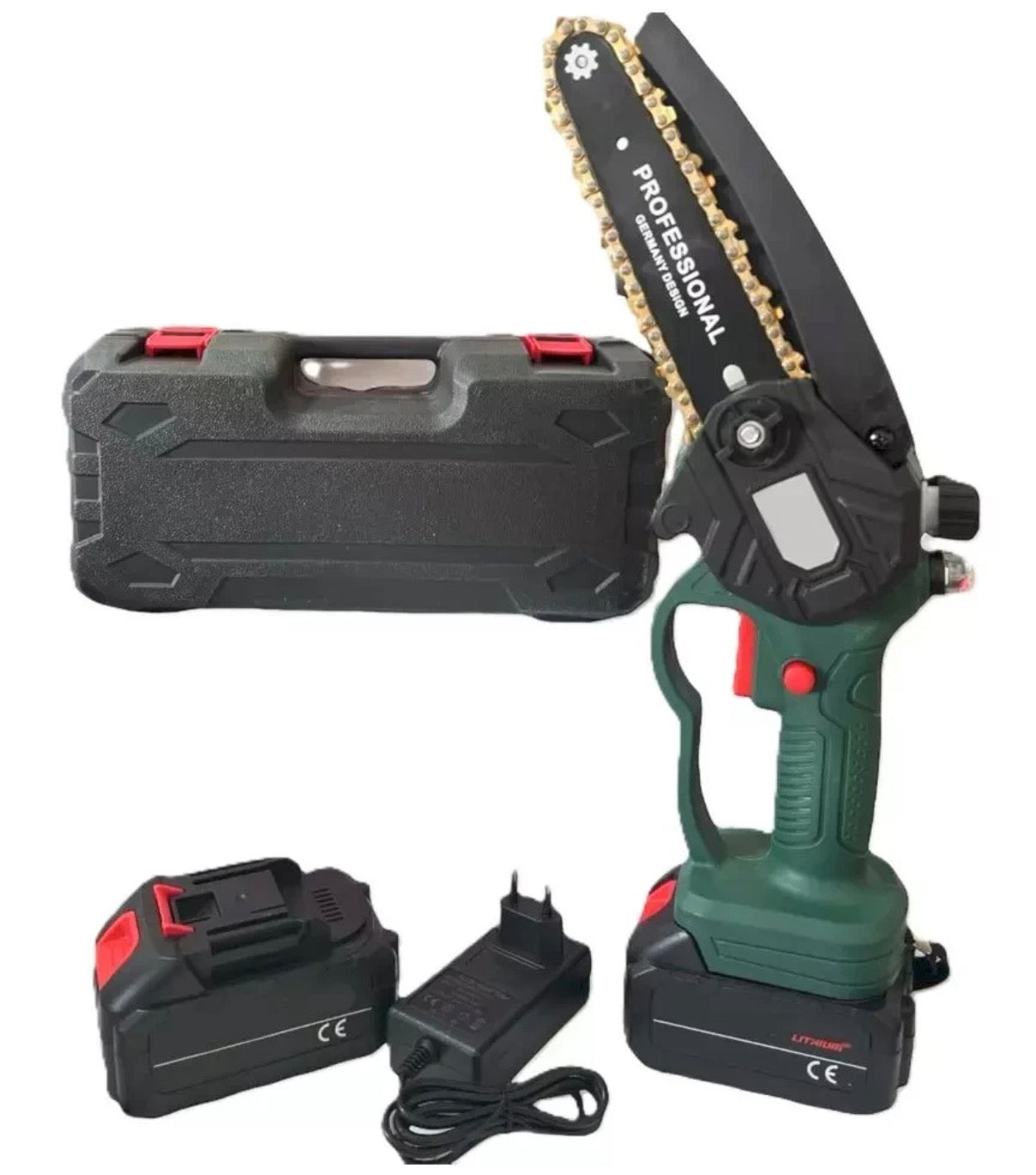 Mini elettrosega doppia batteria 88vF 8000mAH motosega elettrica 6" Pollici