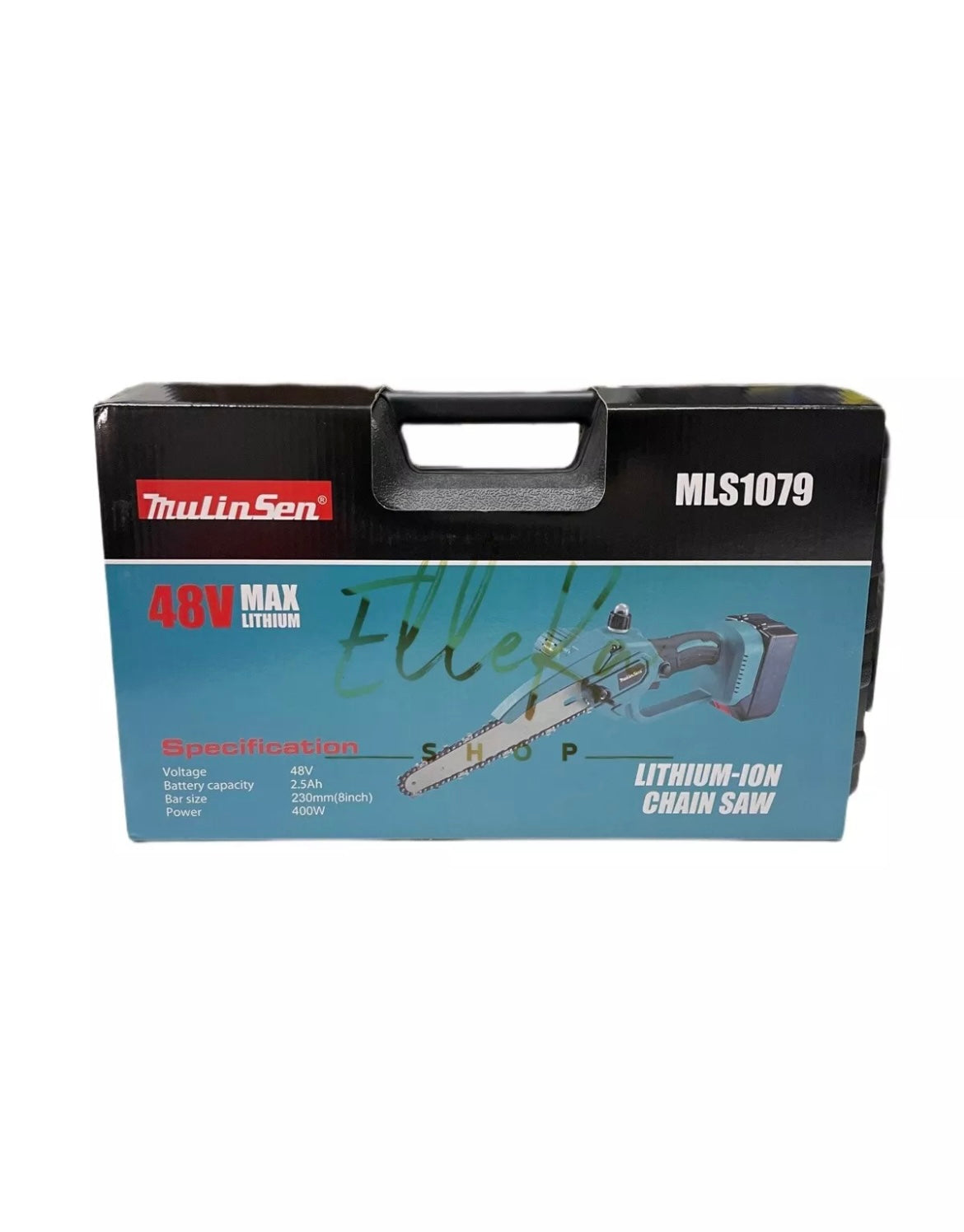 MOTOSEGA MINI 8 POLLICI E 6 POLLICI 2 BATTERIE 48v 5.0ah OLIATORE TAGLIARAMI