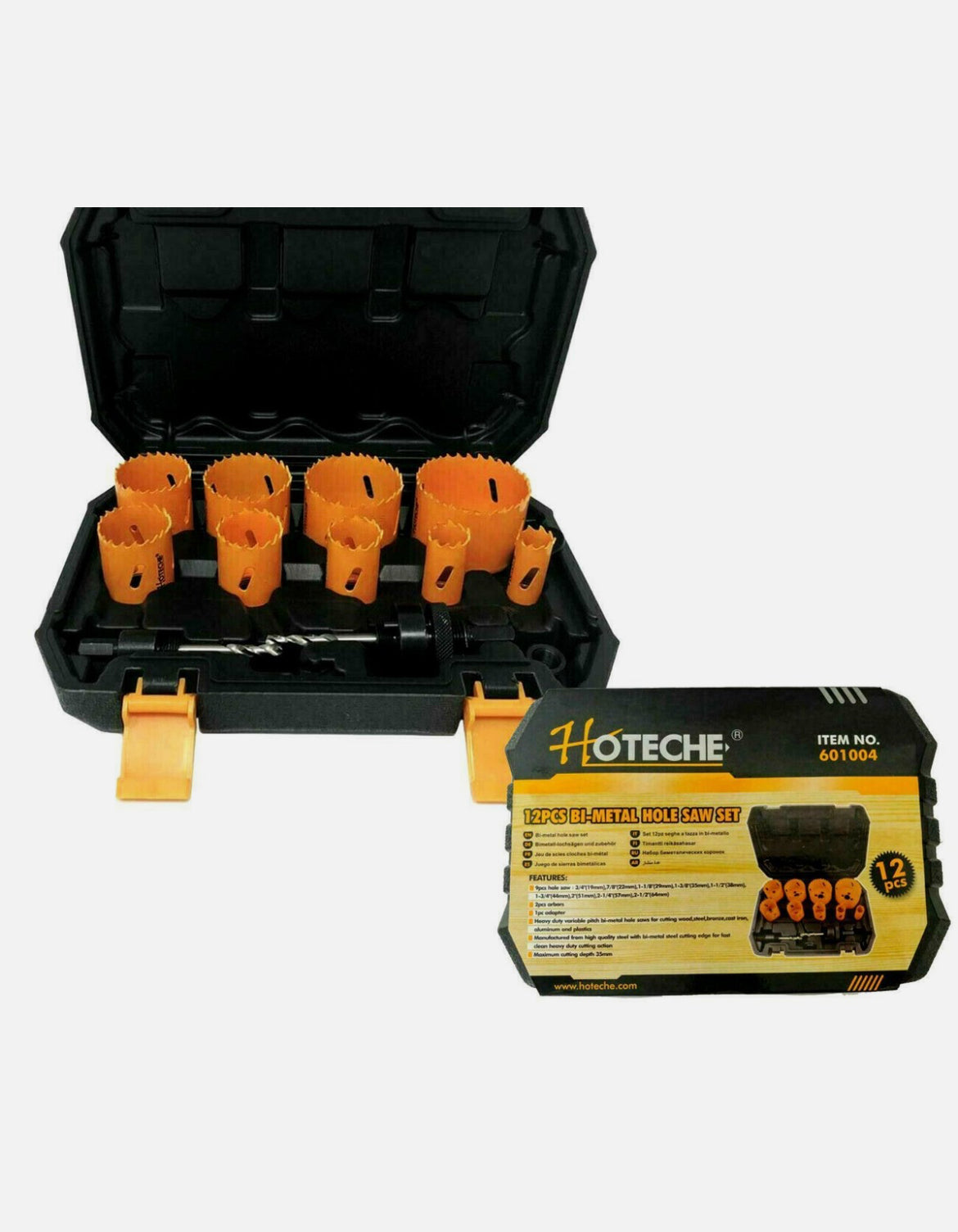 FRESE A TAZZA 12 PZ SEGHE BI METAL FRESA DA TRAPANO PER FERRO LEGNO ALLUMINIO