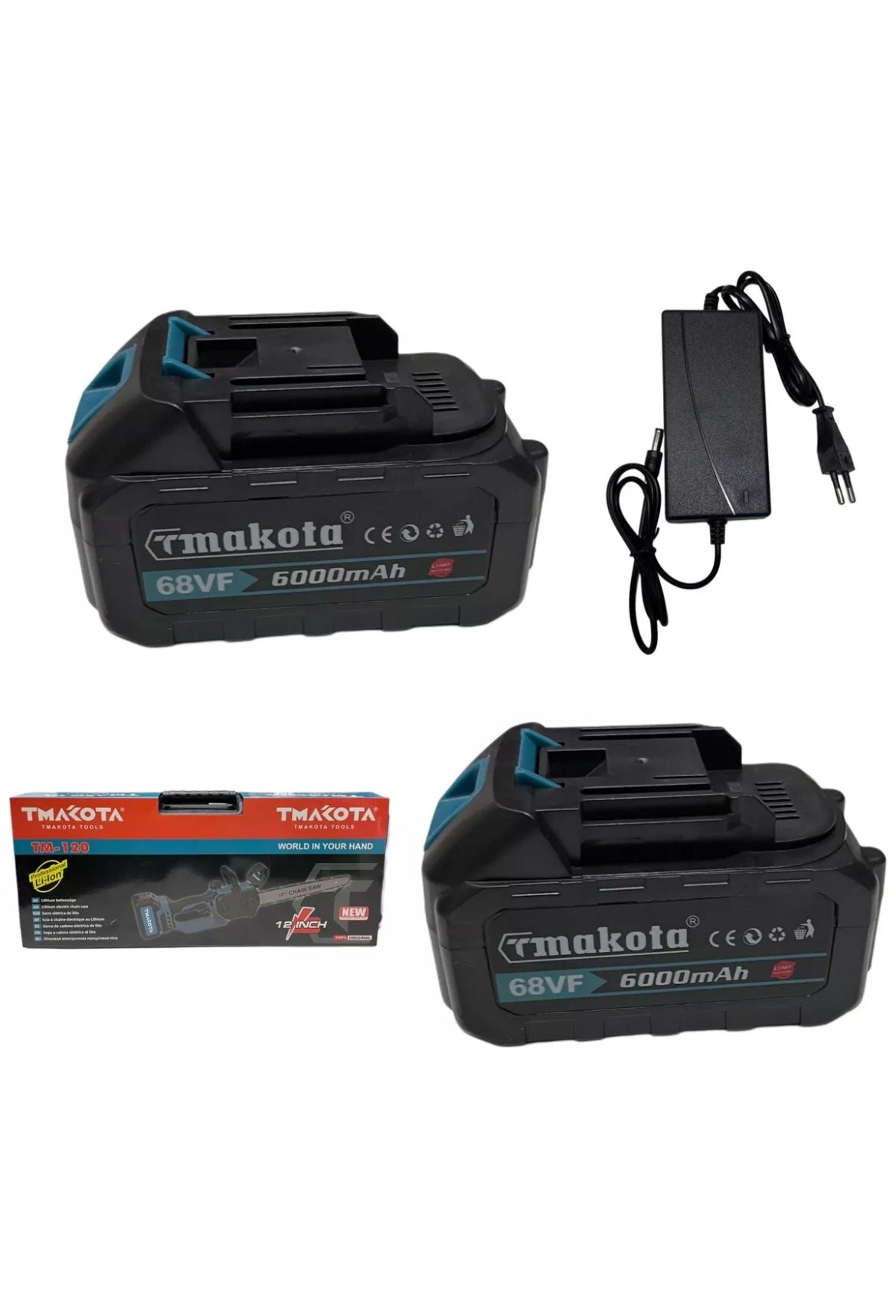 MOTOSEGA 12” POLLICI DA POTATURA DOPPIA BATTERIA 68v 6000mAh E VALIGETTA