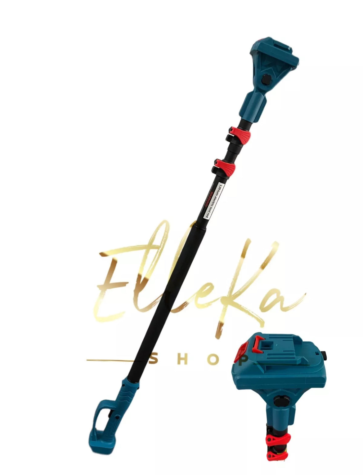 TAGLIASIEPI CON ASTA TELESCOPICA + RIFINITORE ERBA DOPPIA BATTERIA E CARICATORE TESTINA INTERCAMBIABILE