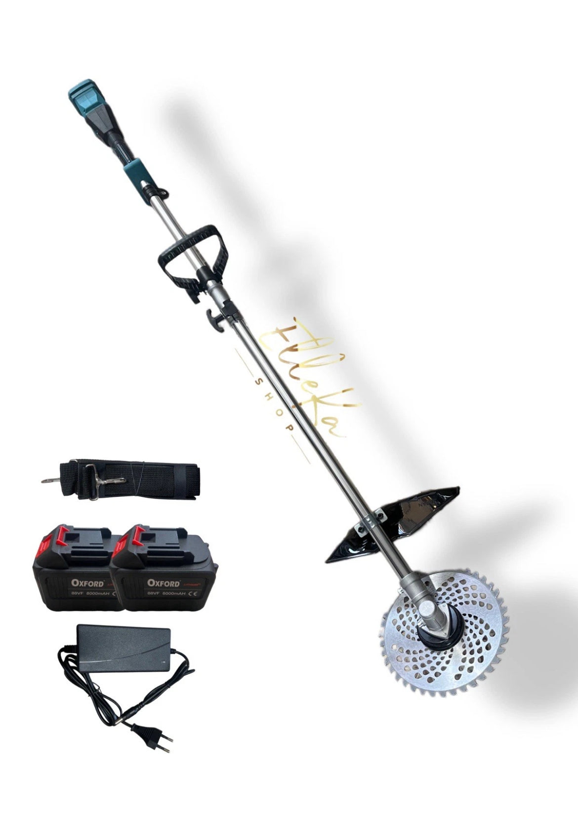 TAGLIAERBA 88v DOPPIA BATTERIA ASTA SMONTABILE MOTORE BRUSHLESS 88v 8000mAh DISCO CIRCOLARE