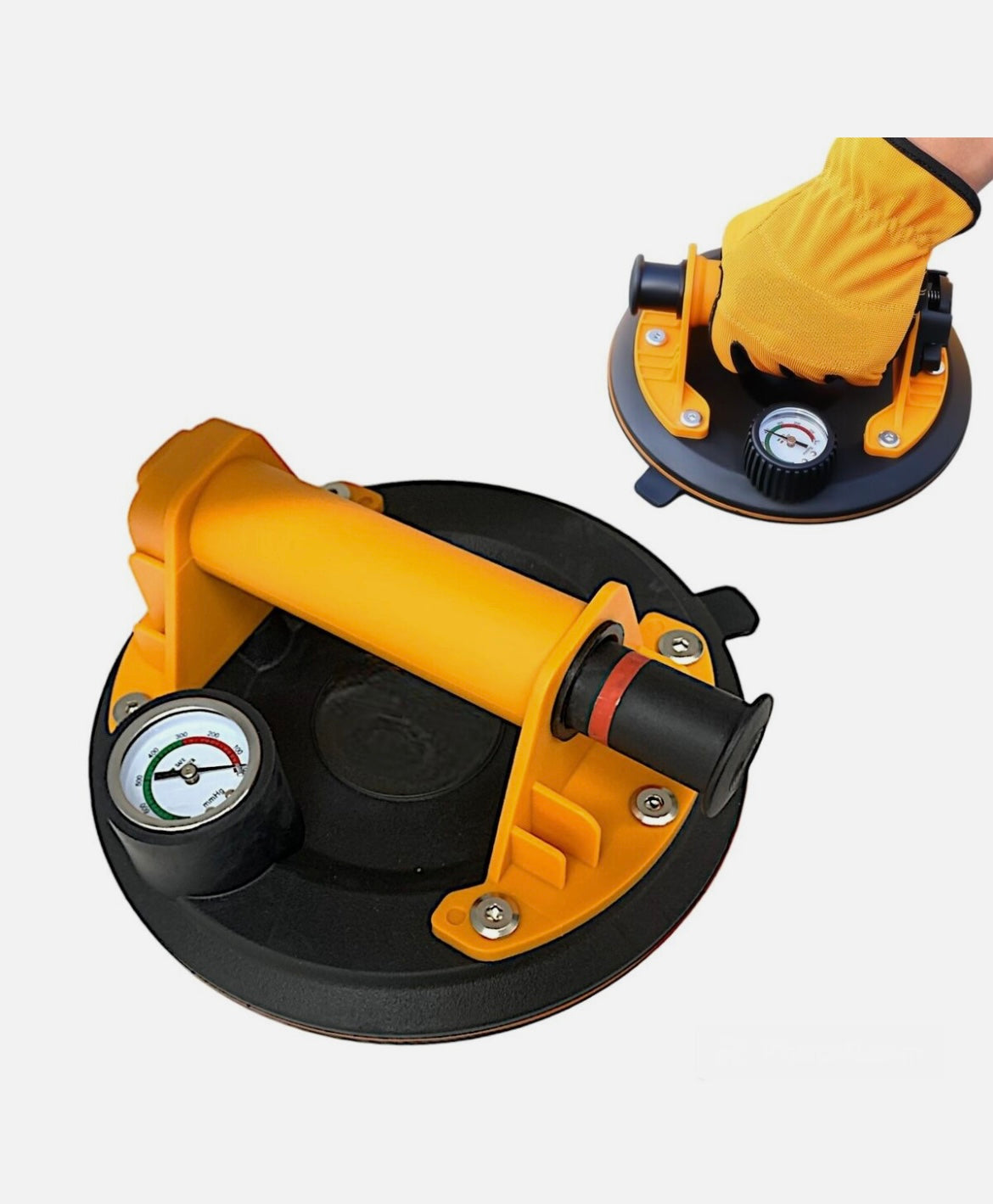 Ventosa Sollevatore con Manometro Carico Max 160kg per Piastrelle Vetro Marmo