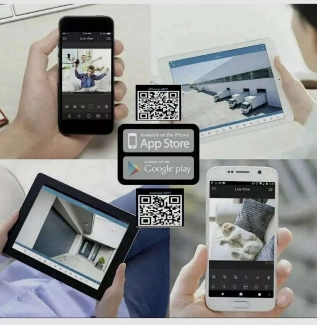 KIT TELECAMERE VIDEOSORVEGLIANZA 4 CANALI CON MONITOR HD INFRAROSSI + DVR