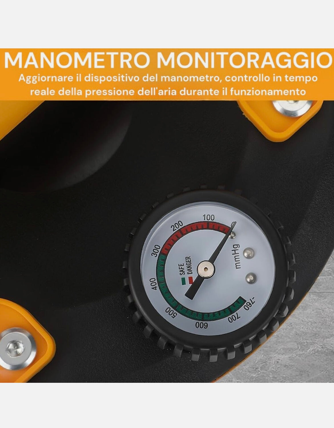 Ventosa Sollevatore con Manometro Carico Max 160kg per Piastrelle Vetro Marmo