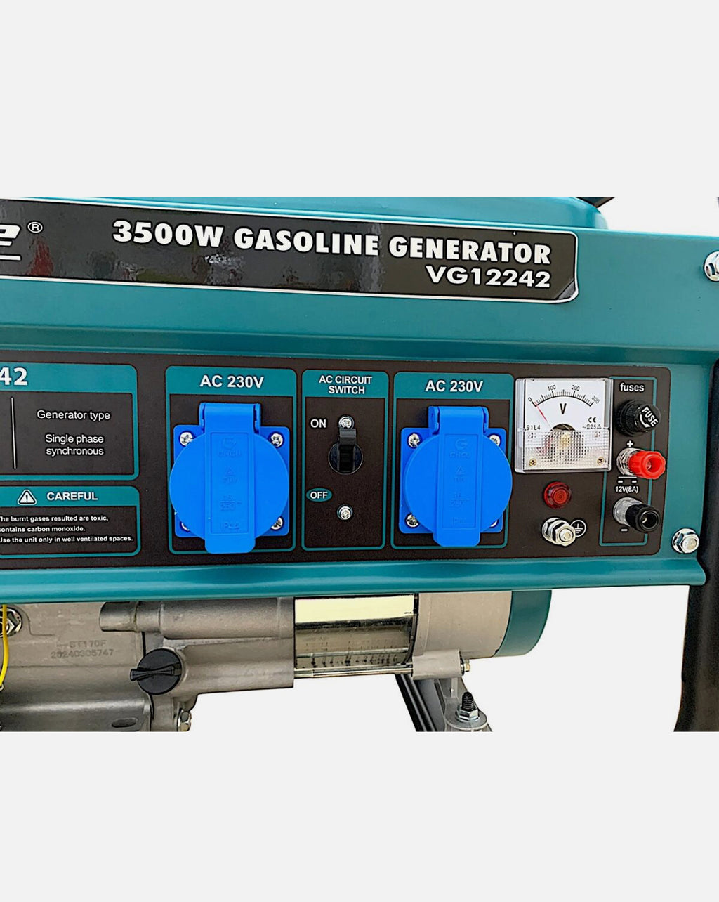 Gruppo Elettrogeno Generatore di Corrente 3200-3500W 7HP 4 Tempi Benzina