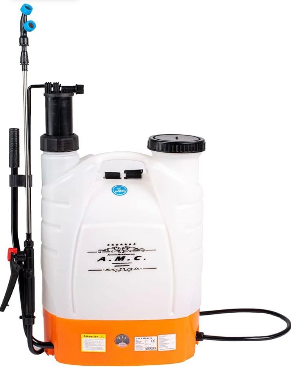 POMPA A SPALLA ELETTRICA BATTERIA IRRORATRICE  12V 8Ah NEBULIZZATORE SPRUZZINO DOPPIA FUNZIONE: MANUALE E BATTERIA