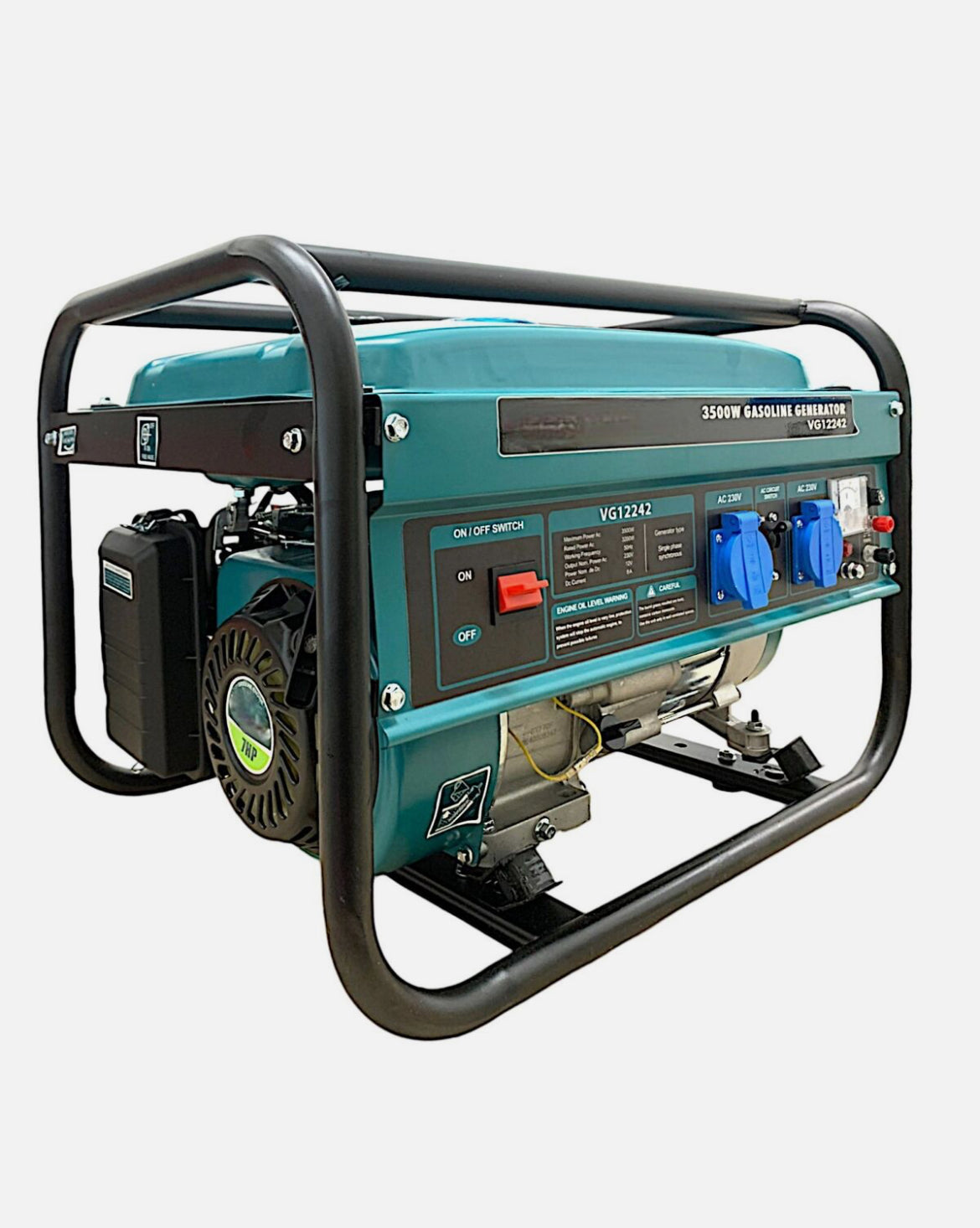 Gruppo Elettrogeno Generatore di Corrente 3200-3500W 7HP 4 Tempi Benzina