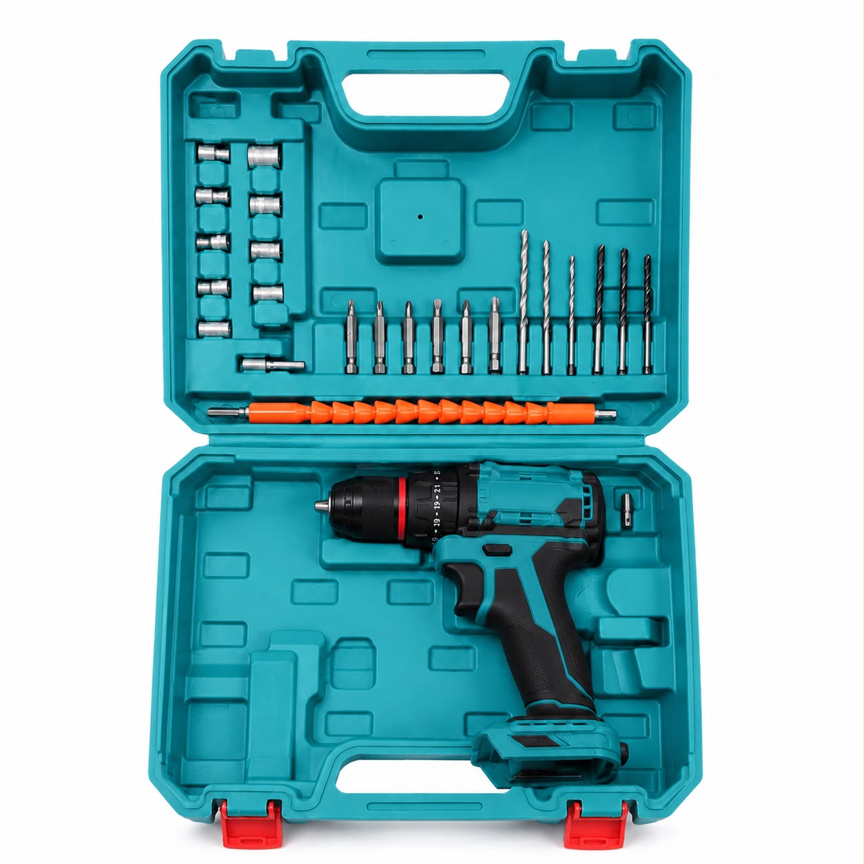 Trapano Avvitatore MAKOTA 48v a Percussione con 2 Batterie Valigetta Accessori e Caricatore