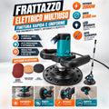 Frattazzo Elettrico 2000W con Asta Telescopica, 6 Velocità, LED e Disco Ø380 mm