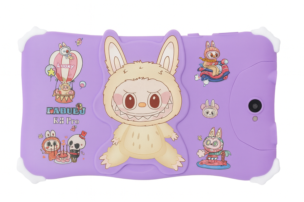 Tablet per Bambini K9PRO LABUBU-ORSETTO Android 14.0 con SIM, Wi-Fi e Gadget in Regalo!