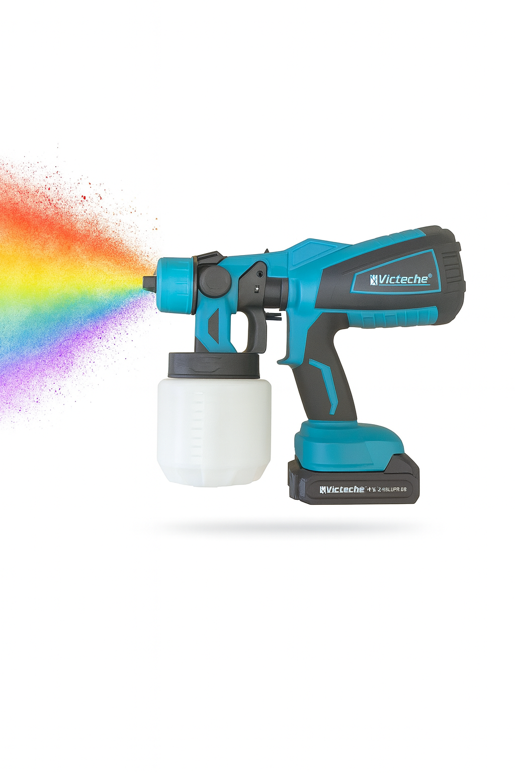 Verniciatore a Batteria Victeche 24V Doppia Batteria 2.4Ah Regolazione Getto + Borsa in Regalo