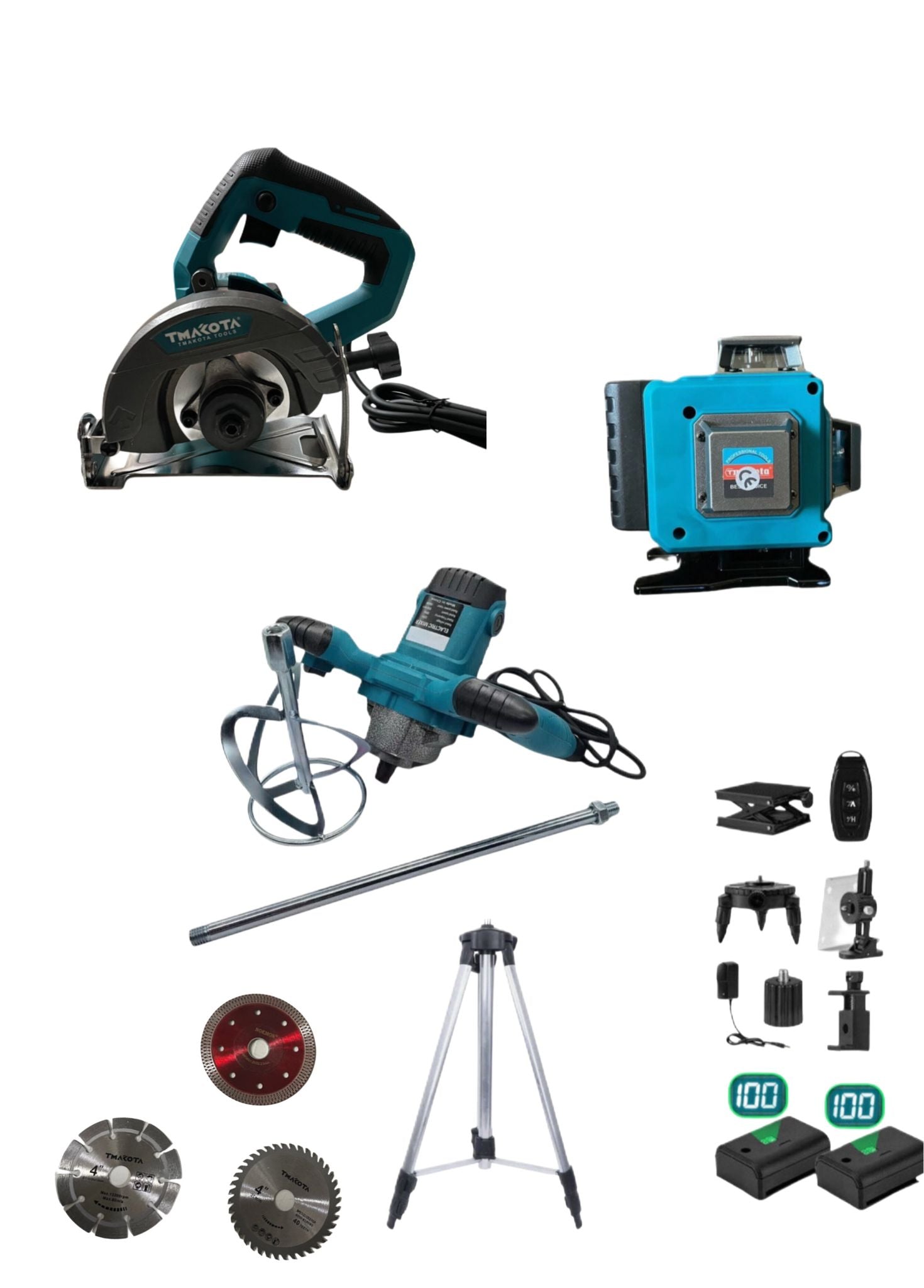 KIT MISCELATORE + LIVELLA LASER+ TAGLIAPIASTRELLE ELETRICA+ disco e accessori OMAGGI