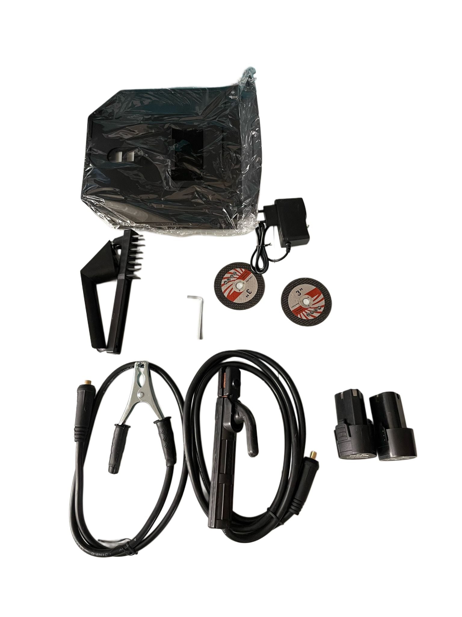 Saldatrice inverter 500a + mini flex doppia batteria 48v